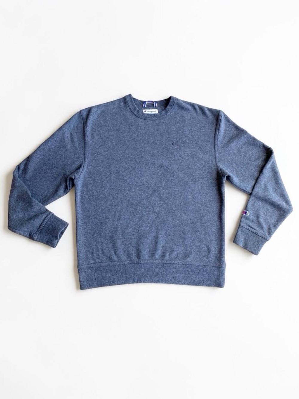 Vintage Grey Champion Reverse Weave Fleece Crew Neck Sweatshirt Size Medium